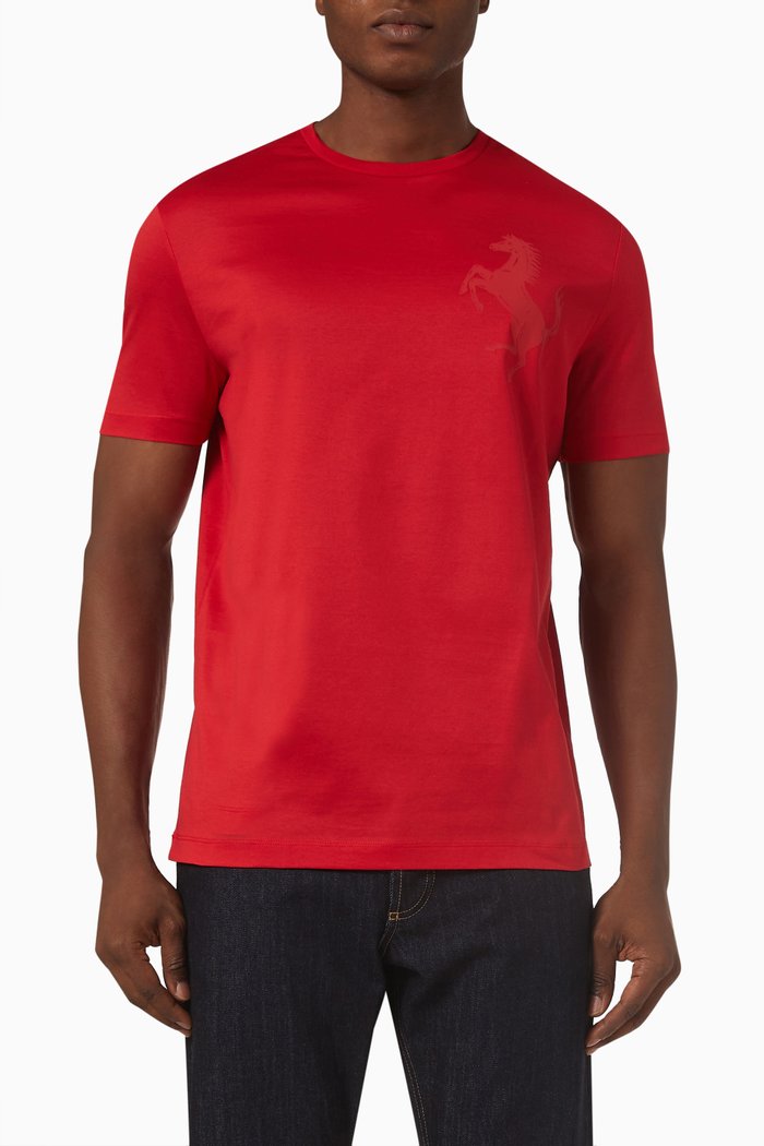 

Logo T-shirt in Cotton Jersey, Red