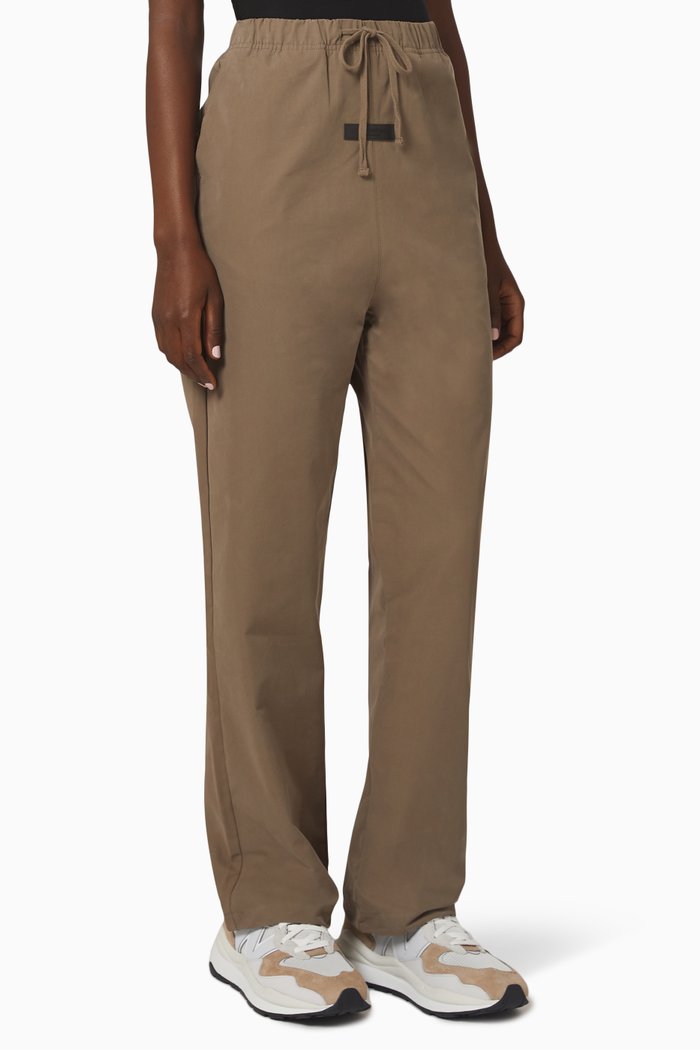 

Essentials Pants in Cotton Twill, Brown