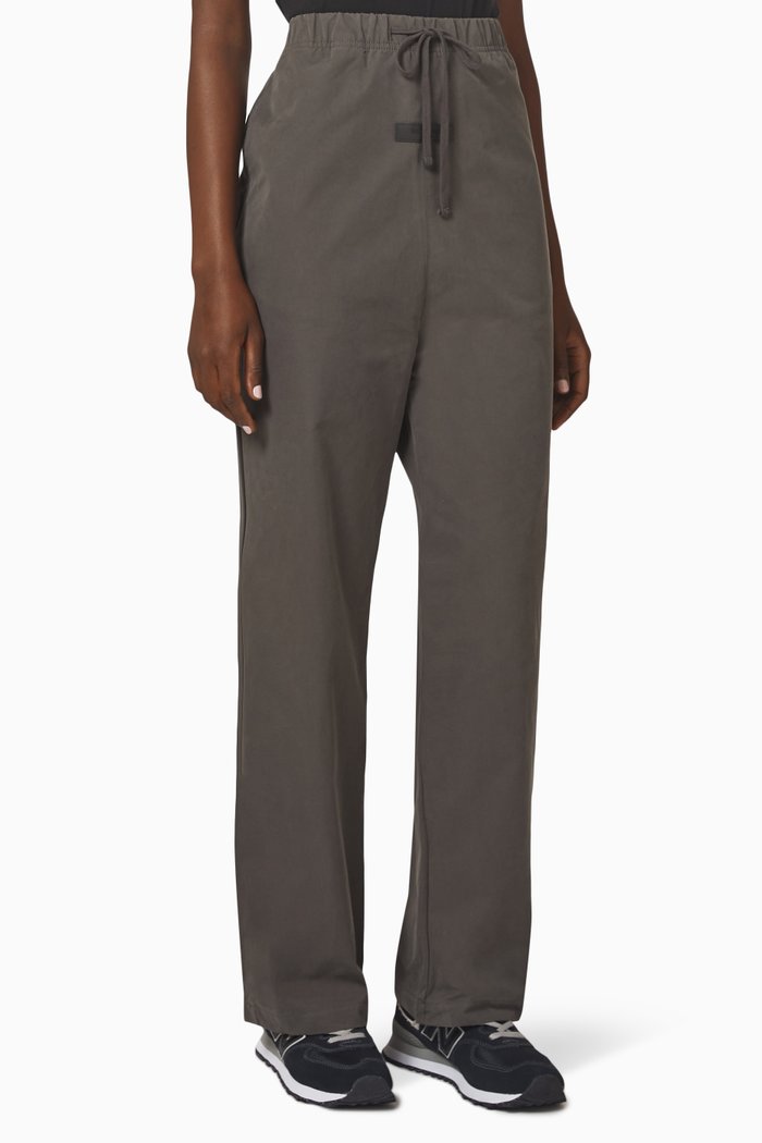 Essentials Pants in Cotton Twill, Black