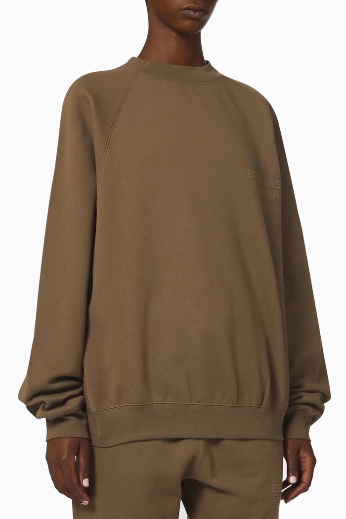 

Unisex Sweatshirt in Fleece, Brown