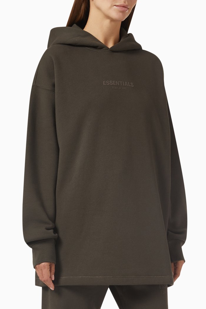 

Core Logo Relax Hoodie in Fleece, Black