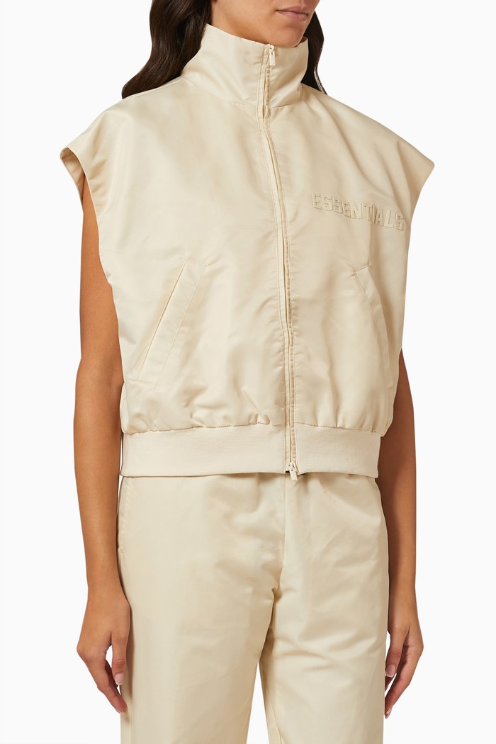 

Essentials Warmup Vest in Nylon, Neutral