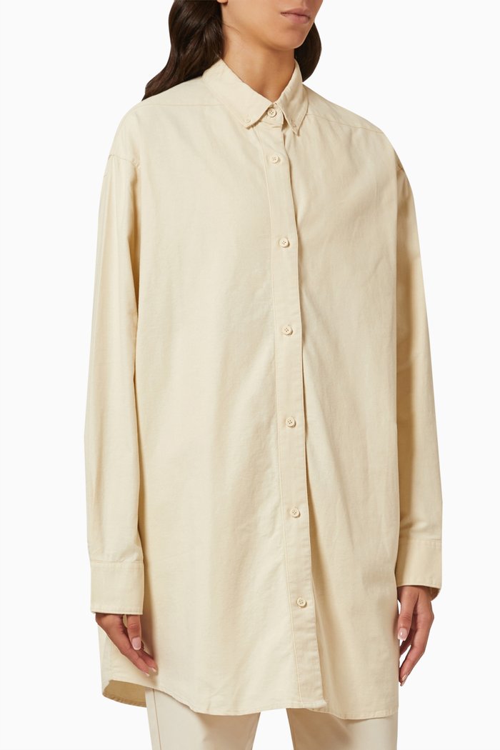 

Essentials Oxford Shirt in Cotton, Neutral