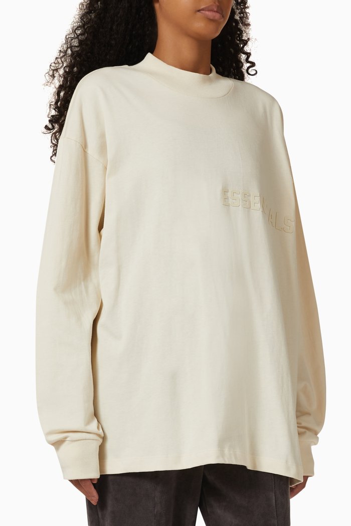 

Core Logo Long-sleeve T-shirt in Jersey, Neutral