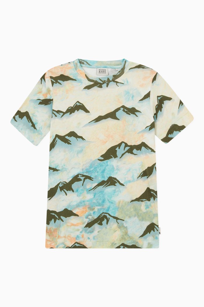 

Printed T-Shirt in Organic Cotton, Multicolour