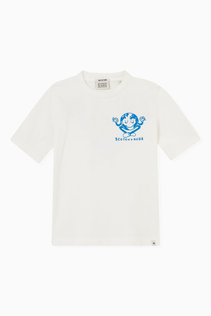 

Logo Print T-shirt in Organic Cotton, Neutral