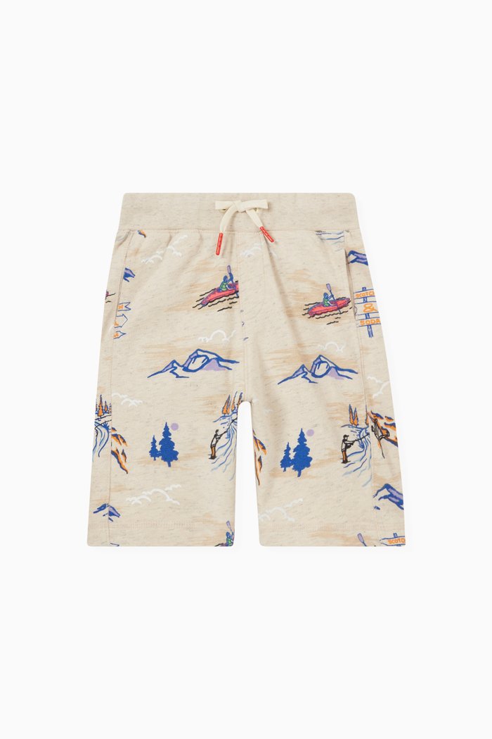 

Printed Shorts in Organic Cotton, Multicolour