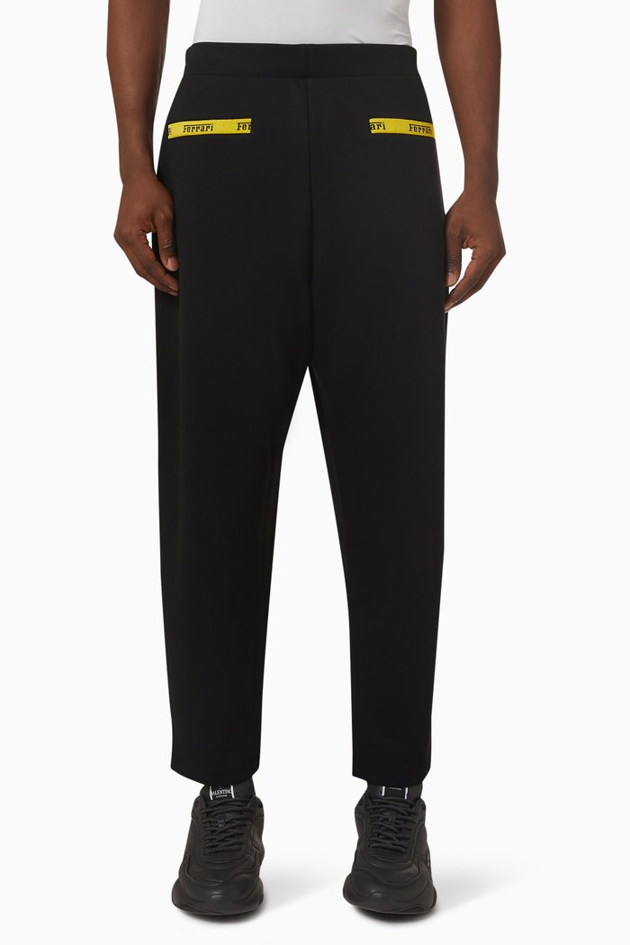 

Double Face Sweatpants in Fleece, Black