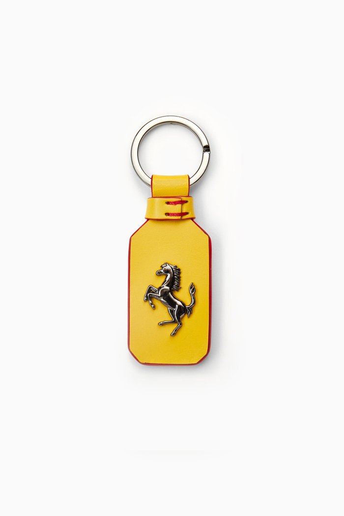 

Icon Key Holder in Leather, Yellow