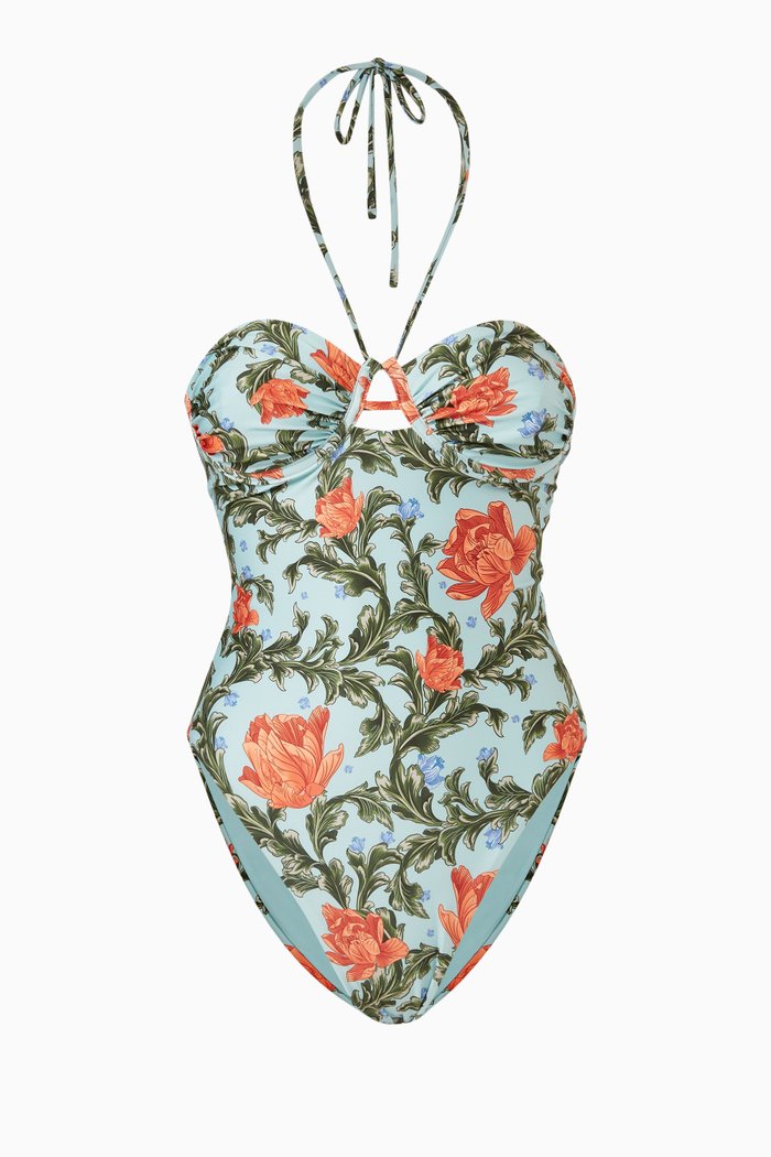 

Sándalo Peonia Atardecer One-piece Swimsuit in Recycled Polyester, Multicolour