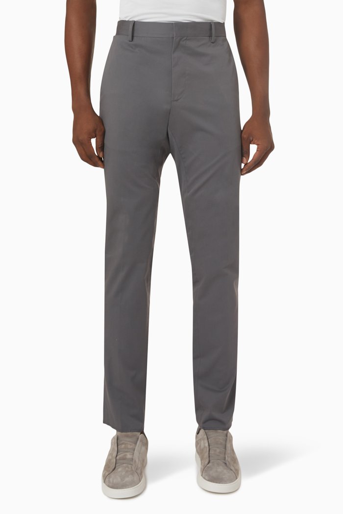 

Tapered-fit Formal Pants, Grey