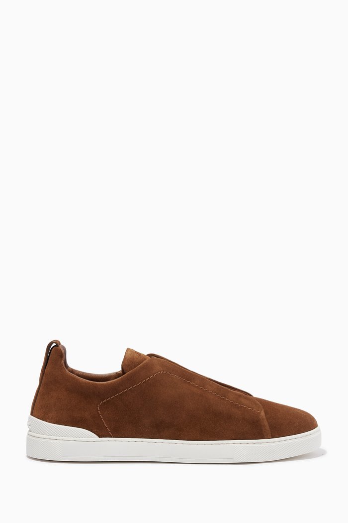 

Triple Stitch™ Sneakers in Suede, Brown