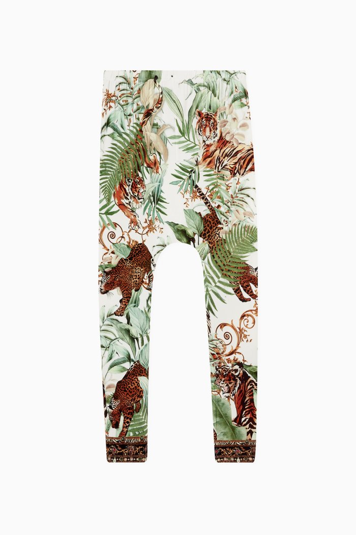 

Tiger Trap Harem Pants in Viscose, Multicolour