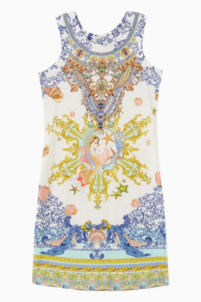 

Star of the Sea Dress in Cotton-jersey, Blue