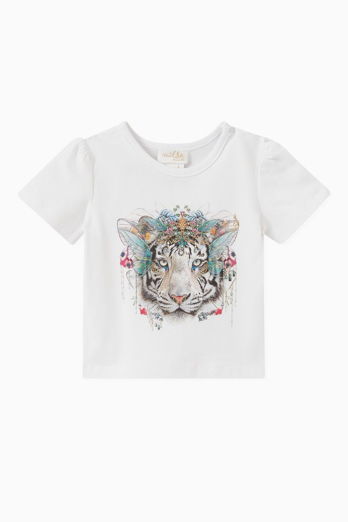 

Queens Bee Hive T-shirt in Cotton, Multicolour