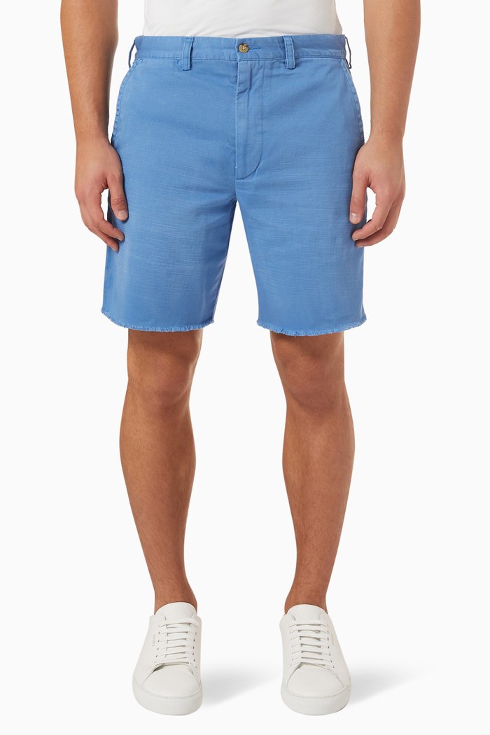 

Chino Shorts in Cotton, Blue
