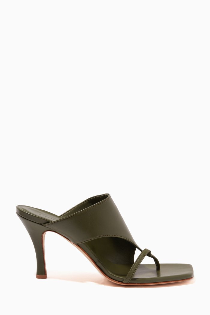

Binx 80 Mule Sandals in Nappa Leather, Brown