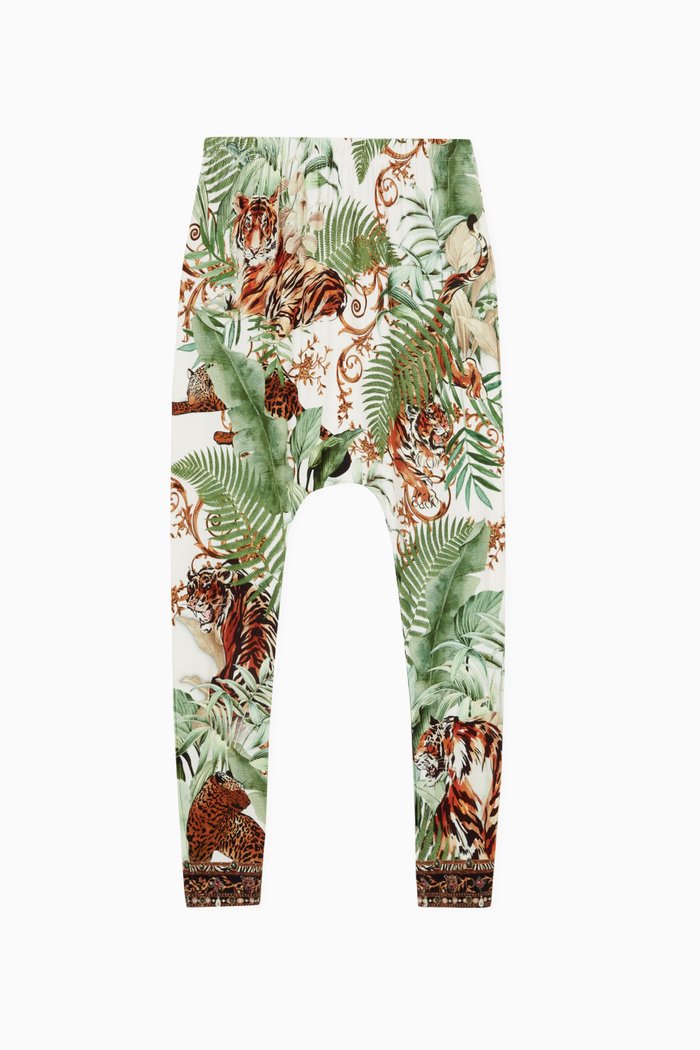 

Tiger Trap Harem Pants in Viscose, Multicolour