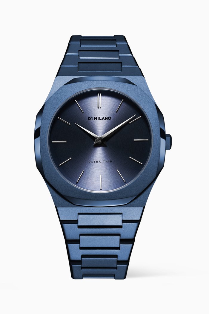 

Midnight Ultra Thin Quartz Stainless Steel Watch, 40mm, Blue