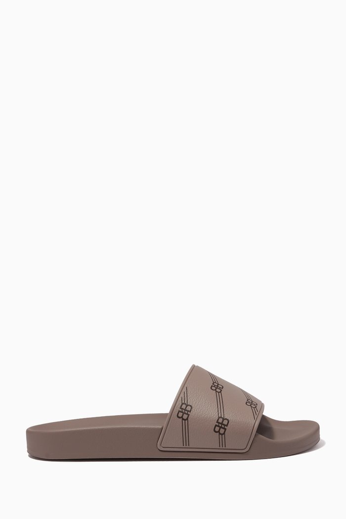 

Paris Pool Slides in Rubber, Grey