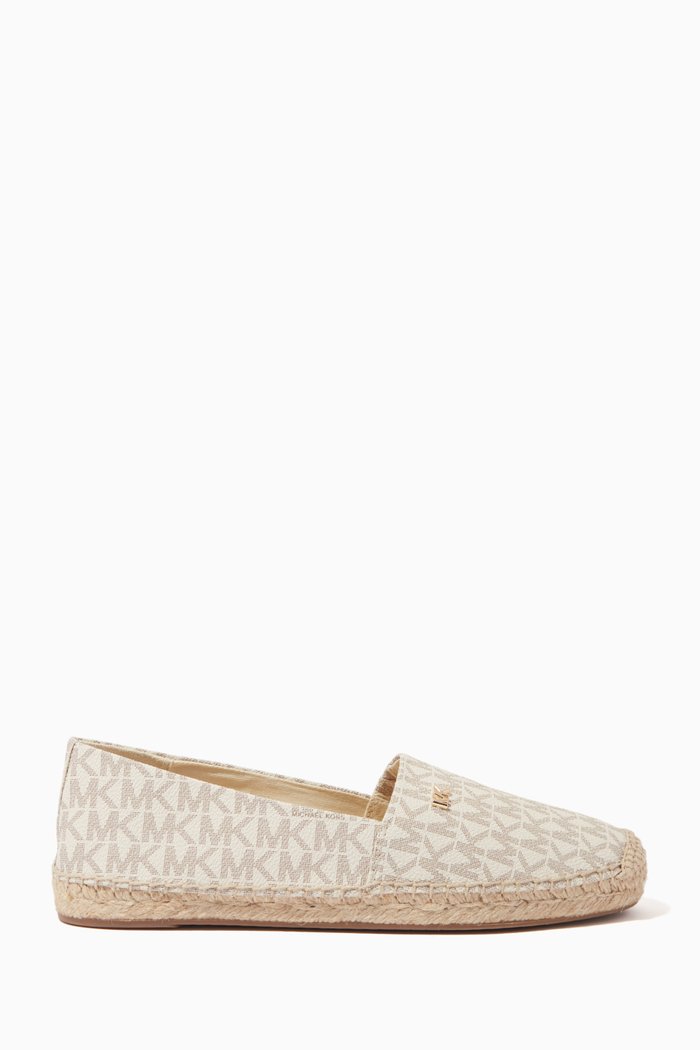 

Kendrick Espadrilles in Logo Canvas, Neutral