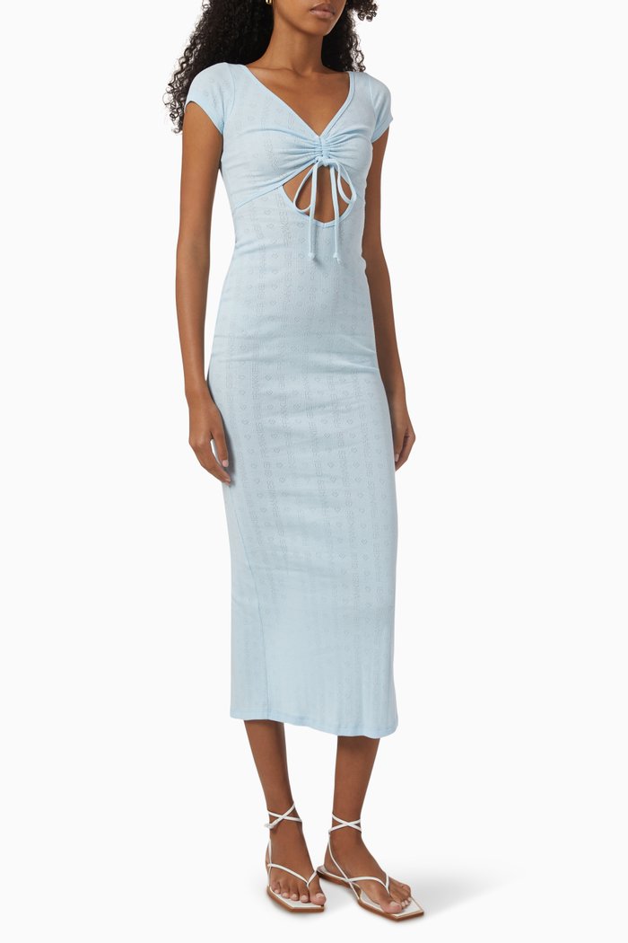 x Gigi Hadid Millie Lounge Maxi Dress, Blue