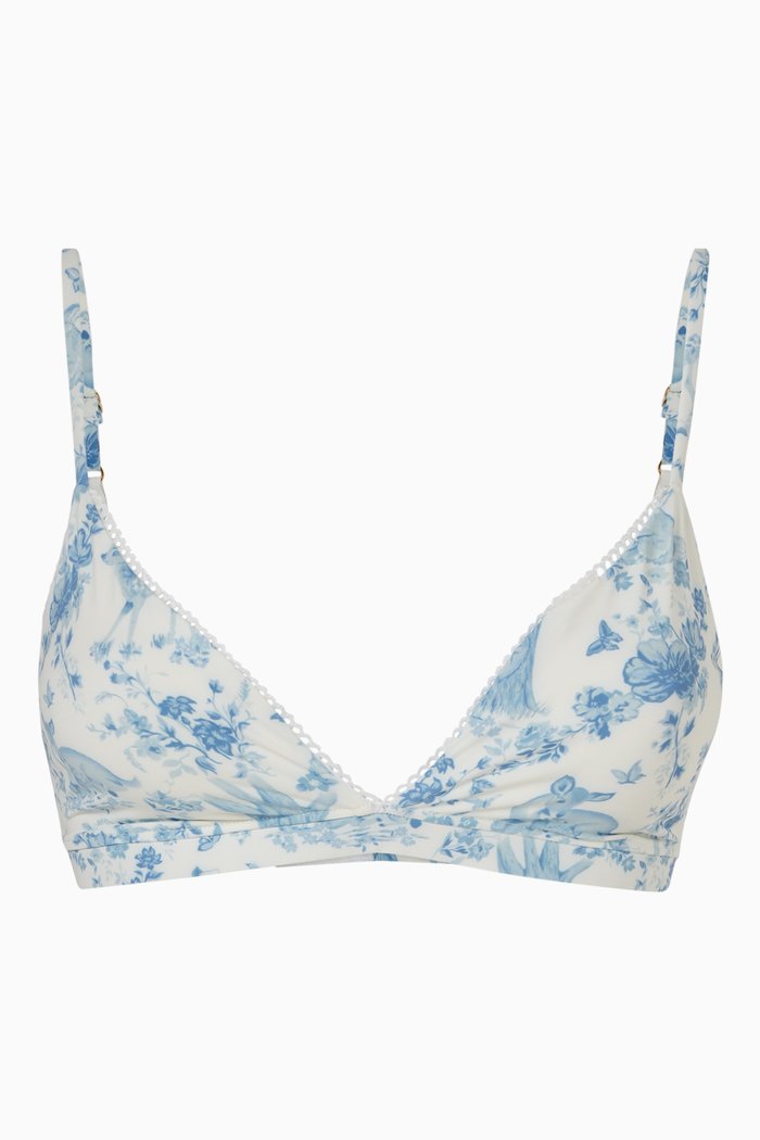 x Gigi Hadid Scarlet Bikini Top, Blue