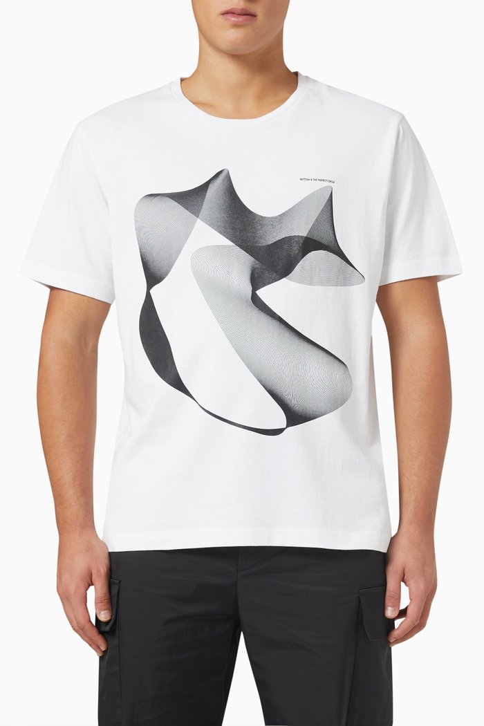 

Formation Regular Fit T-shirt in Cotton-jersey, White