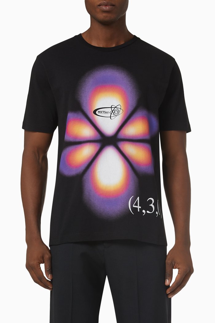 

Hydrogen Wave 2 Regular Fit T-shirt in Cotton-jersey, Black