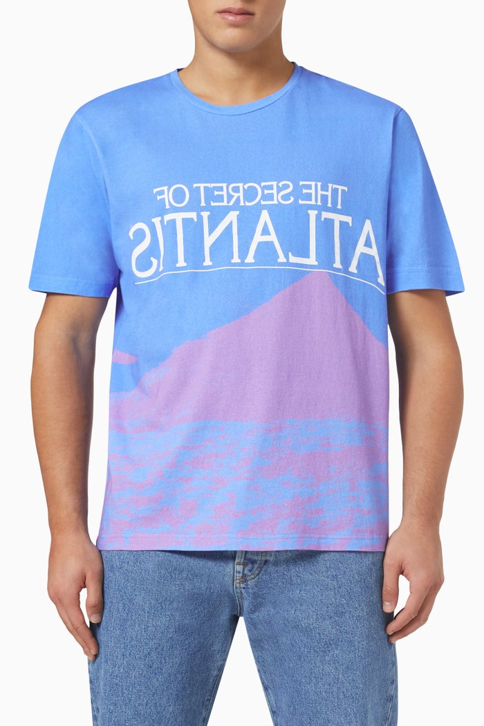 

Atlantis Regular Fit T-shirt in Cotton-jersey, Multicolour