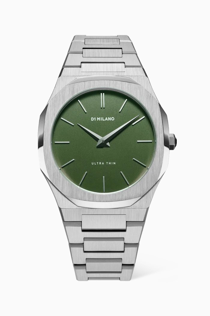 

Ultra Thin Bracelet Watch, 40mm, Green