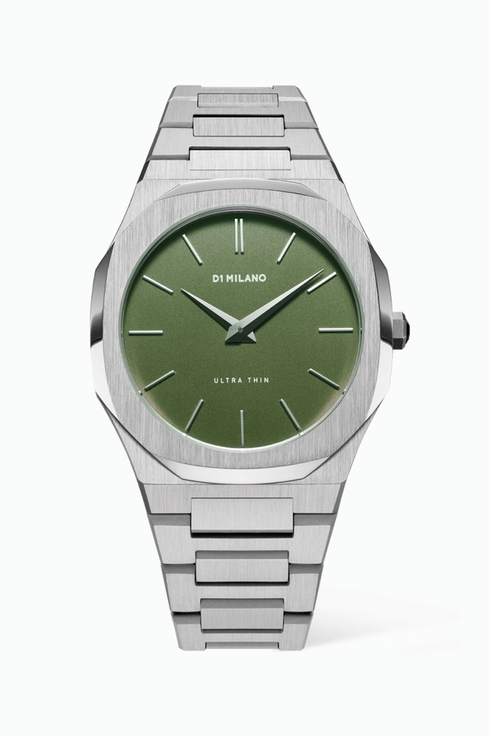 

Ultra Thin Bracelet Watch, 40mm, Silver