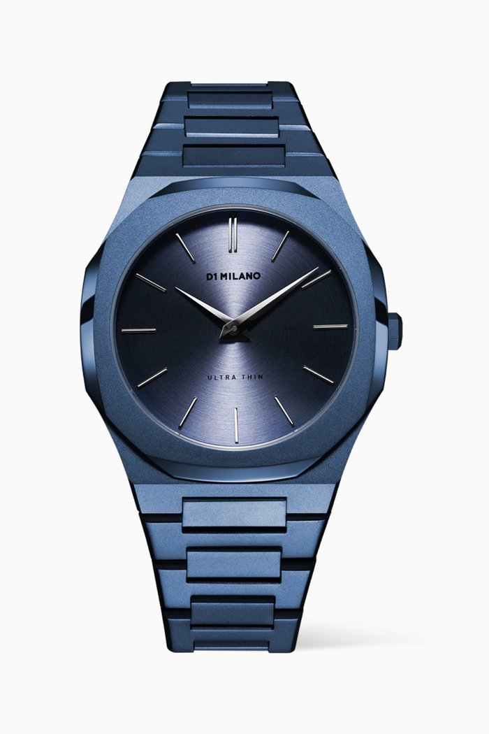 

Midnight Ultra Thin Monoblock Watch, 40mm, Blue