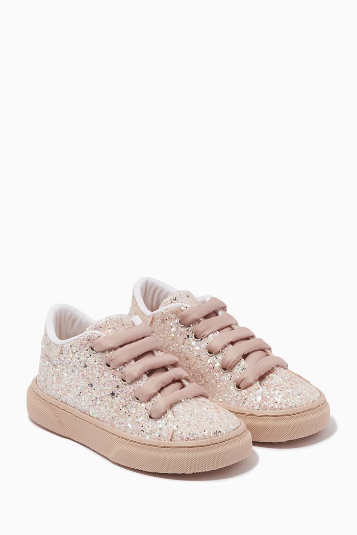 

Glitter-embellished Sneakers, Neutral