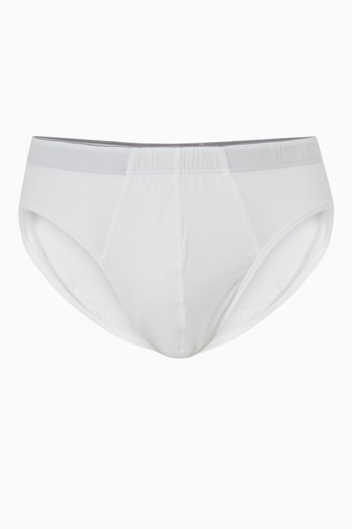 

Superior High-rise Briefs in Cotton, White