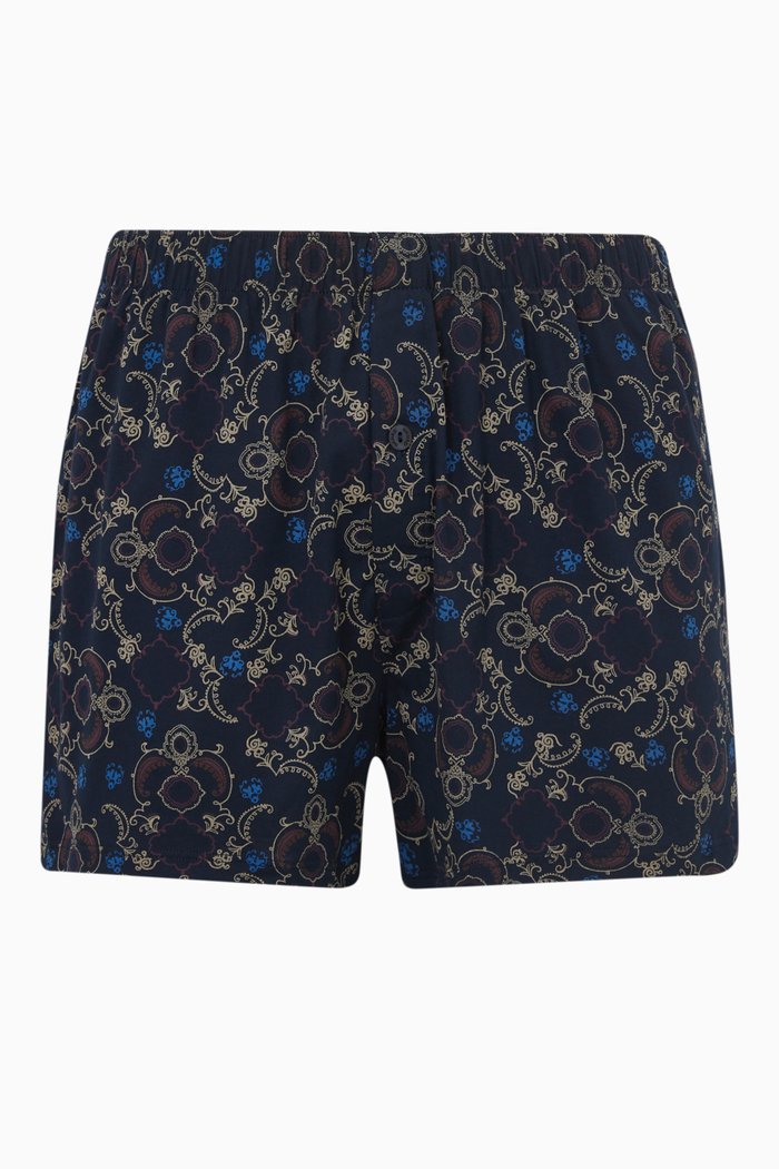 

Fancy Jersey Boxers in Cotton, Blue