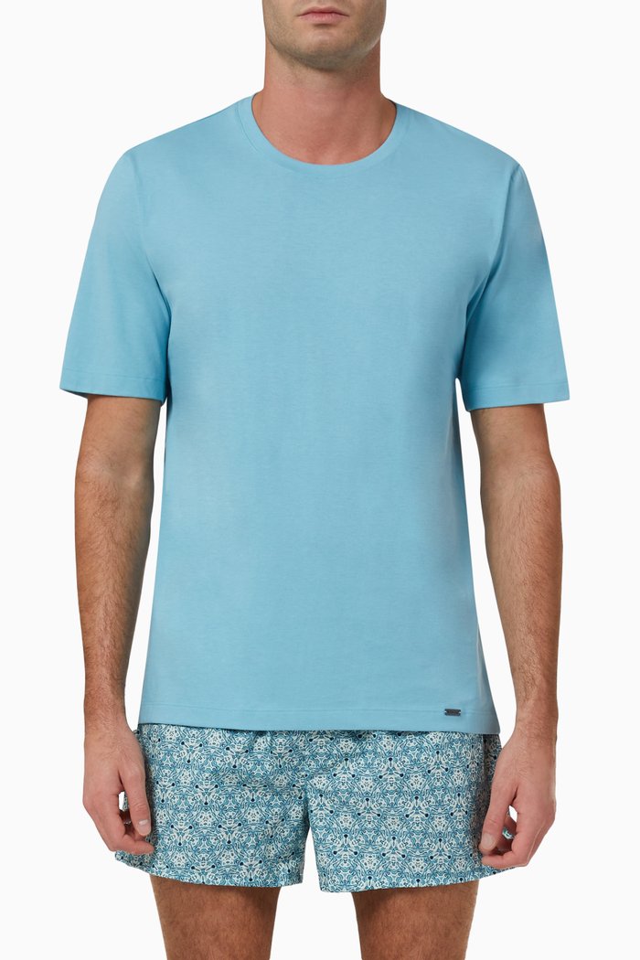 

Living T-shirt in Cotton, Blue