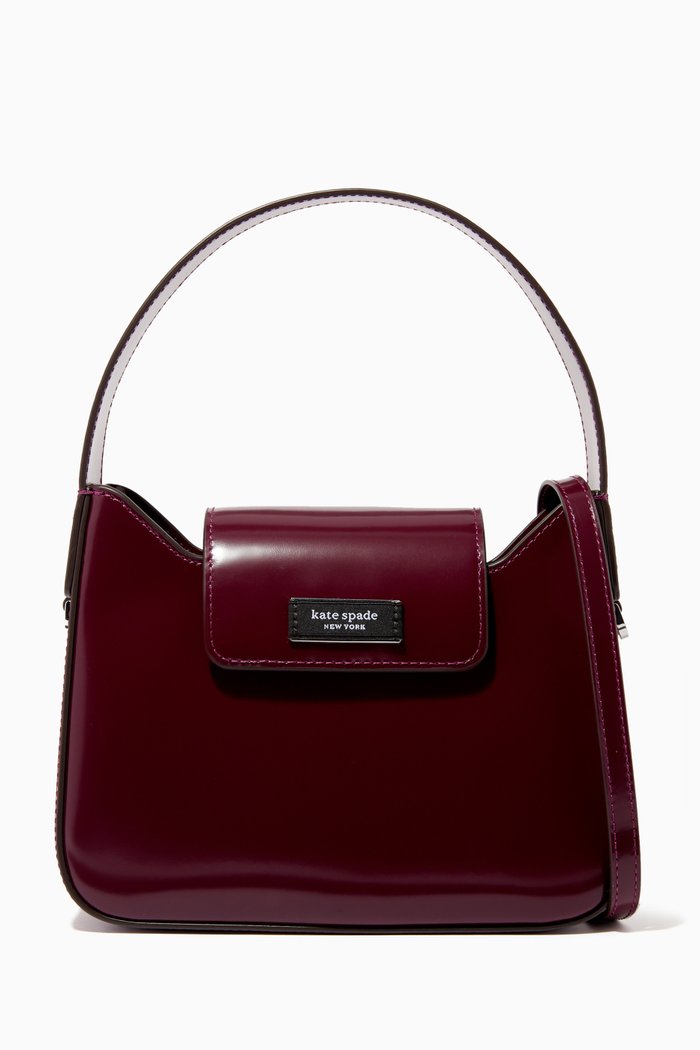 

Mini Sam Icon Hobo Bag in Spazzolato Leather, Purple