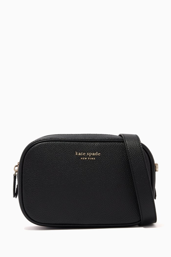 

Astrid Camera Bag in Pebbled Calf Leather, Black