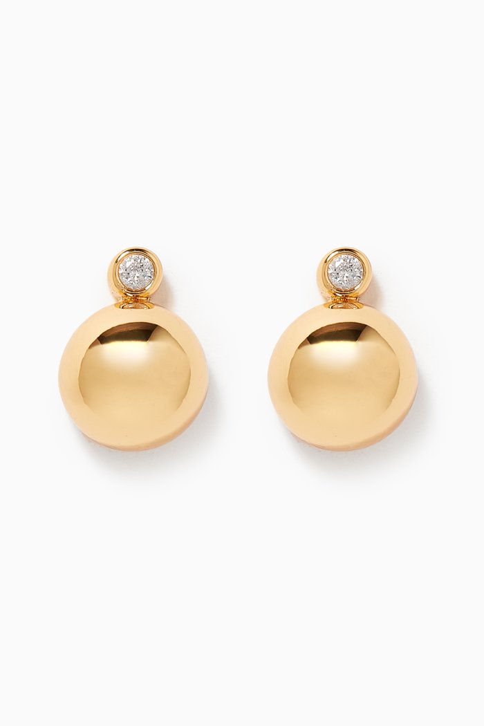 

Have a Ball Stud Earrings in Metal, Gold