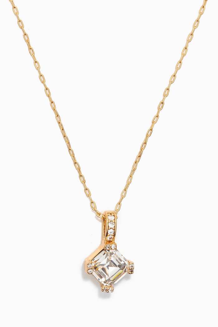 Dazzle Mini Pendant Necklace in Metal, Gold