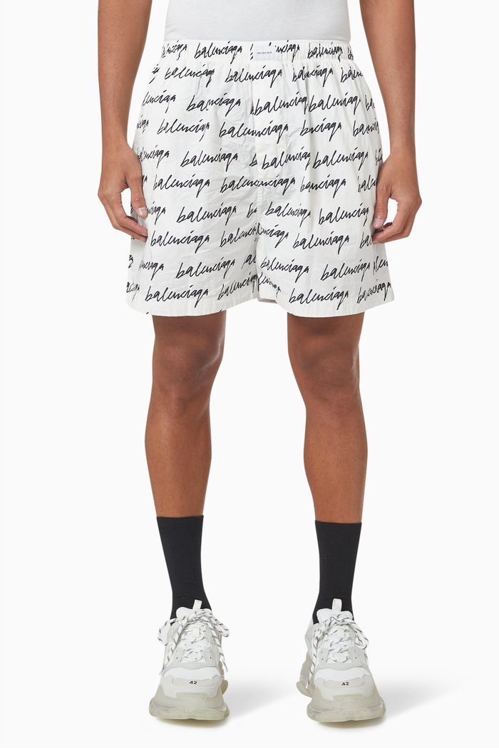 

Pyjama Shorts in Cotton, White