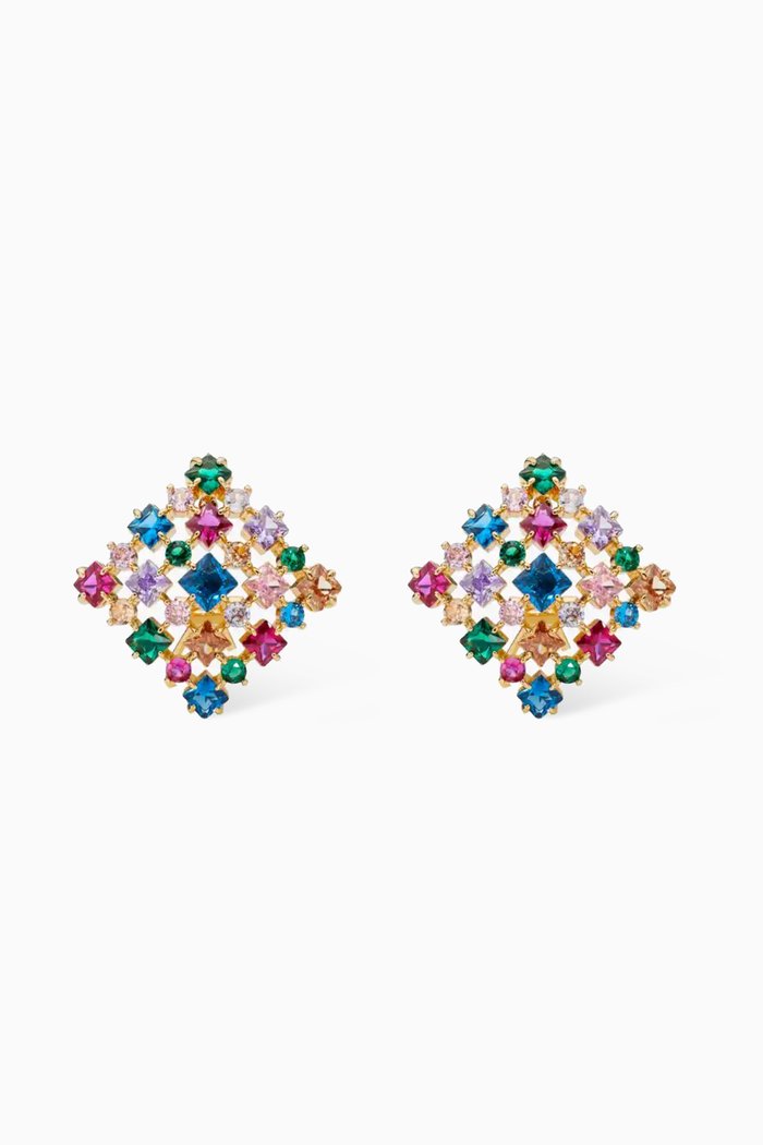 

Light Up The Room Statement Studs, Multicolour