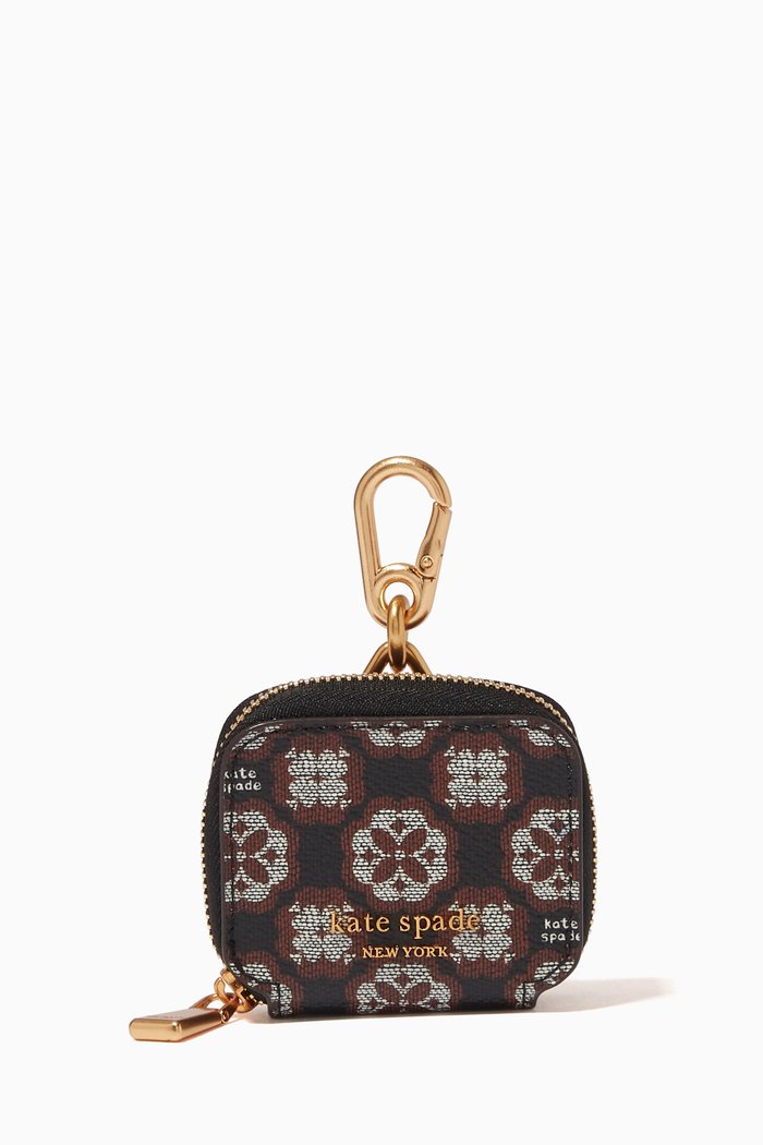 

Spade Flower Monogram AirPods Pro Case in Coated Canvas, Black