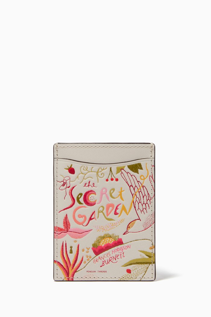 

Storyteller Secret Garden Card Case in Leather, Multicolour