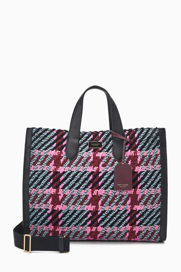 

Small Manhattan Plaid Tote Bag, Multicolour