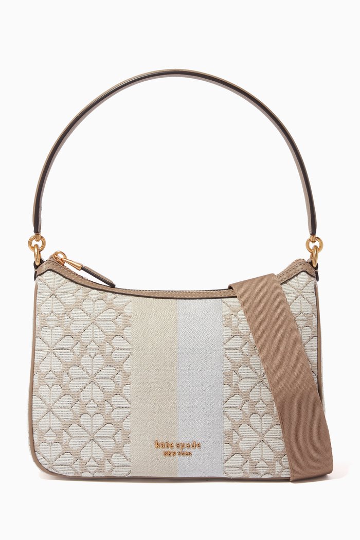 

Small Spade Flower Sam Shoulder Bag, Neutral