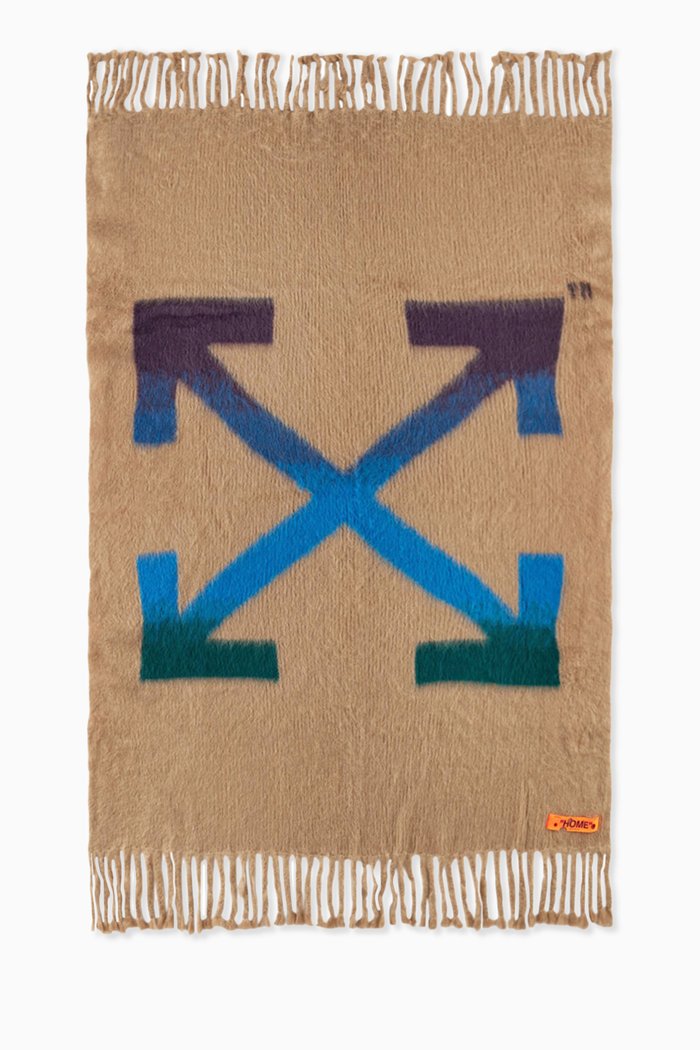 

Arrows Blanket in Wool, Neutral