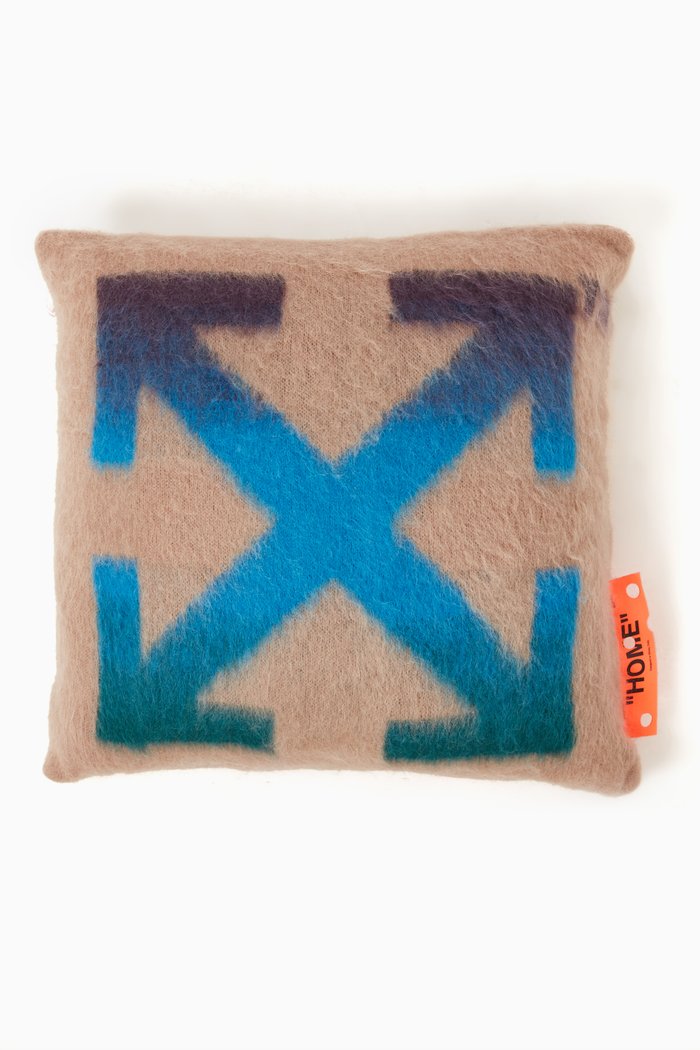 

Arrows Big Pillow in Wool, Neutral