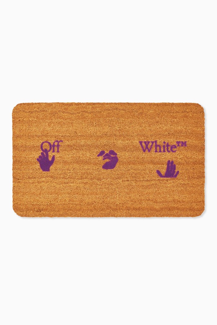 

Man Swimming Logo Doormat in Coconut Fibres, Brown